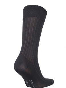 Темно-серые мужские носки в рубчик
