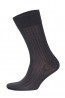 Классические повседневные мужские носки Opium premium "в рубчик" темно-серый - фото 5
