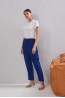 Синие женские брюки с высокой талией Laete 61691 - фото 3