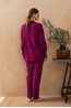 Бордовые женские брюки из вискозы Laete 61747-2 - фото 2