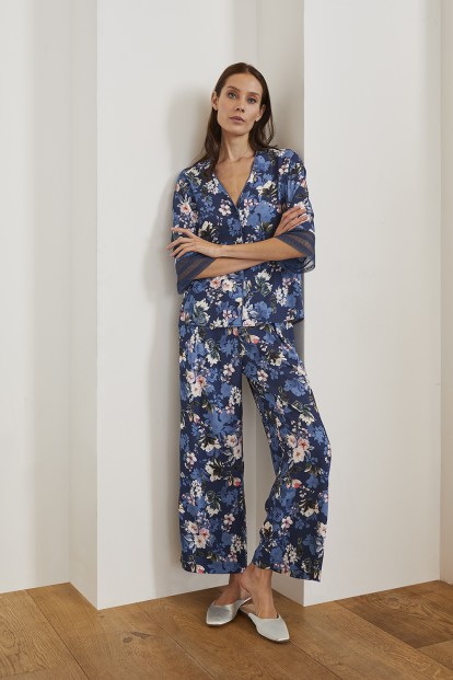 Пижамные женские брюки с цветочным принтом Laete 56415 - фото 1