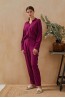 Бордовые женские брюки из вискозы Laete 61747-2 - фото 3