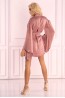 Розовый велюровый женский халат кимоно Livco corsetti fashion LC 90594 - фото 2