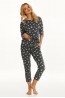 Женский хлопковый пижамный комплект с ромашками Taro 22w raisa 2571-01 - фото 1