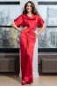 Женский красный костюм для дома с брюками и свободной блузой  Mia-amore Mary 7436r - фото 2