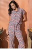 Женский пижамный комплект из брюк и рубашки свободного кроя Mia-amore Vegas 1996 - фото 1