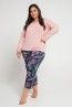 Женский вискозный пижамный комплект из брюк и кофты с длинным рукавом Taro 24w vivian 3013-01 - фото 3
