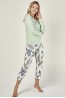 Женский хлопковый пижамный комплект из брюк и кофты с длинным рукавом Taro 24w ariana 2982-01 - фото 1