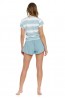 Женская хлопковая пижама с шортами и футболкой свободного кроя Doctor nap pm.5147 ombre - фото 2