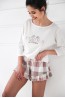Женская пижама из хлопка с шортами и лонгсливом с рукавом 3/4 Sensis Dream - фото 2