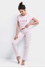Женская пижама с футболкой и брюками из хлопка Sensis aura - фото 2