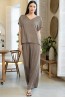 Женская шелковая пижама свободного кроя с брюками Mia-amore Donna 5135 - фото 3