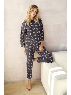Женский пижамный комплект из кофты и штанов