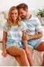Женская хлопковая пижама с шортами и футболкой свободного кроя Doctor nap pm.5147 ombre - фото 3
