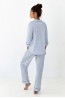 Классическая женская пижама в полоску с брюками и рубашкой Sensis cadence - фото 2