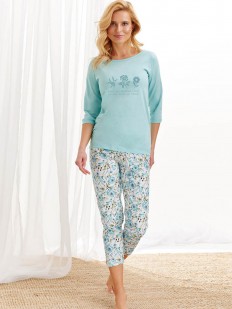 Светло-бирюзовый пижамный комплект для сна и отдыха