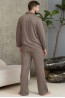 Мужская шелковая пижама с брюками и рубашкой Mia-amore Donna 5134 - фото 2