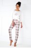 Хлопковая пижама с брюками и лонгсливом с рукавами 3/4 Sensis famous - фото 4