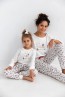Хлопковая пижама с брюками и лонгсливом для девочек Sensis cookies kids - фото 3