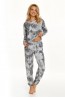 Женский хлопковый пижамный комплект с брюками и кофтой Taro 22w penny 2254-01 - фото 2
