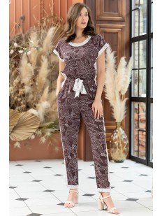 Женский пижамный комплект из брюк и блузки