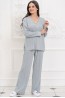 Женская трикотажная пижама с брюками и лонгсливом свободного кроя Mia-amore Jessie 5074 - фото 1