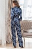 Женская шелковая пижама с прямыми брюками и топом с кружевной окантовкой Mia-amore Vanessa 3776 - фото 3
