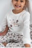 Хлопковая пижама с брюками и лонгсливом для девочек Sensis cookies kids - фото 4