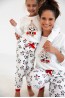 Женская пижама из хлопка с брюками на манжетах и лонгсливом Sensis panda - фото 7