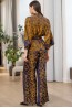 Женский шелковый костюм для дома с брюками и запашным жакетом Mia-amore Chameleon 4056 - фото 2