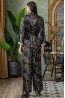 Женский брючный шелковый костюм для дома с топом и жакетом  Mia-amore Alysson 4036 - фото 4
