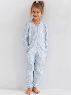 Детская пижама на молнии с карманами 