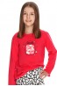 Детская хлопковая пижама для девочек с брюками и лонгсливом Taro 23w livia 2589-2590-01 - фото 2