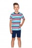 Детская хлопковая пижама для мальчиков с шортами и футболкой Taro 22s luka 2744-2745-02 - фото 1