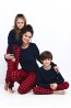 Хлопковая пижама для девочек с брюками в клетку и лонгсливом Sensis Пижама bonnie kids - фото 2