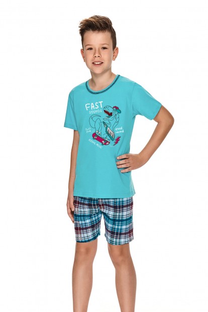 Детская хлопковая пижама для мальчиков с шортами и футболкой Taro 22s ivan 2746-2747-02 - фото 1