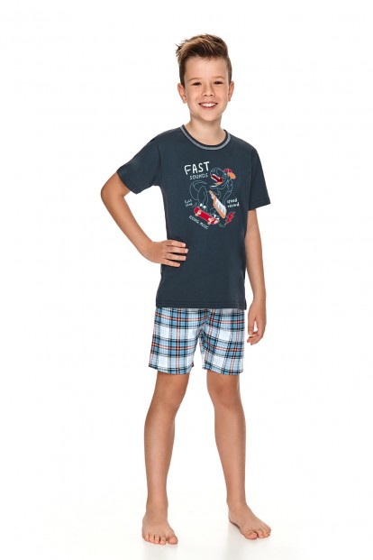 Детская хлопковая пижама для мальчиков с шортами и футболкой Taro 22s ivan 2746-2747-01 - фото 1
