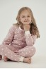 Детская хлопковая пижама для девочек с брюками и лонгсливом Taro 24w chloe 3040-3041-01 - фото 2