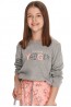 Детская хлопковая пижама для девочек с брюками и лонгсливом Taro 23w ida 2781-2782-01 - фото 2