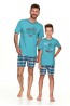 Детская хлопковая пижама для мальчиков с шортами и футболкой Taro 22s ivan 2746-2747-02 - фото 2