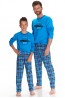Детская хлопковая пижама для мальчиков с брюками и лонгсливом Taro 23w mario 2650-2651-01 - фото 2