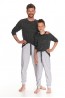 Подростковая пижама для мальчиков из вискозы с брюками и лонгсливом Taro 23w vito 2821-01 - фото 2
