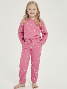 Утепленный пижамный комплект для девочки