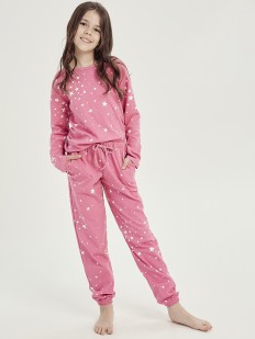 Утепленный пижамный комплект для девочки подростка