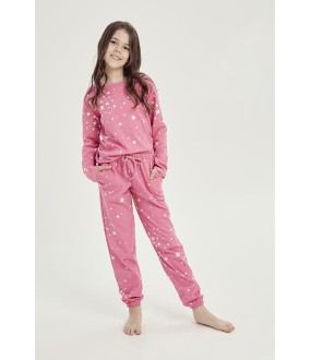 Утепленный пижамный комплект для девочки подростка
