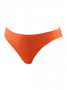 Оранжевые женские плавки слипы с узкими боковыми зонами