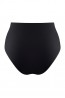 Высокие женские черные плавки с ярким рисунком на поясе Uniconf cbc56 v1 - фото 2