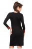 Женская черная ночная сорочка из вискозы с длинным рукавом Donna Jasmine II - фото 2