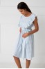 Сорочка женская голубого цвета для беременных с поясом Sensis beth - фото 7