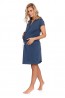 Синяя сорочка на пуговицах для беременных Doctor Nap TM 4229 DEEP BLUE - фото 2